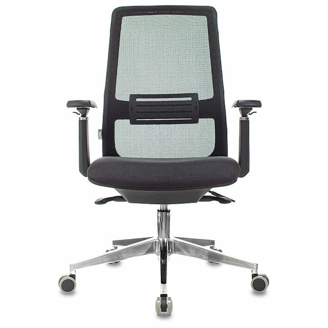 Кресло руководителя Бюрократ MC-915 черный TW-01 38-418 сетка/ткань крестов. алюминий