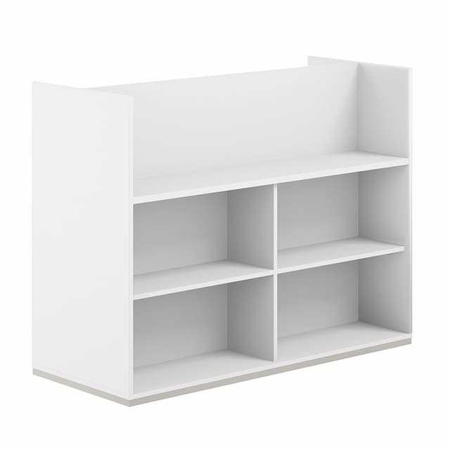 Стеллаж-комбо 1238 двухсторонний Norden Allegro AG.254.100.674.WH с экраном ЛДСП