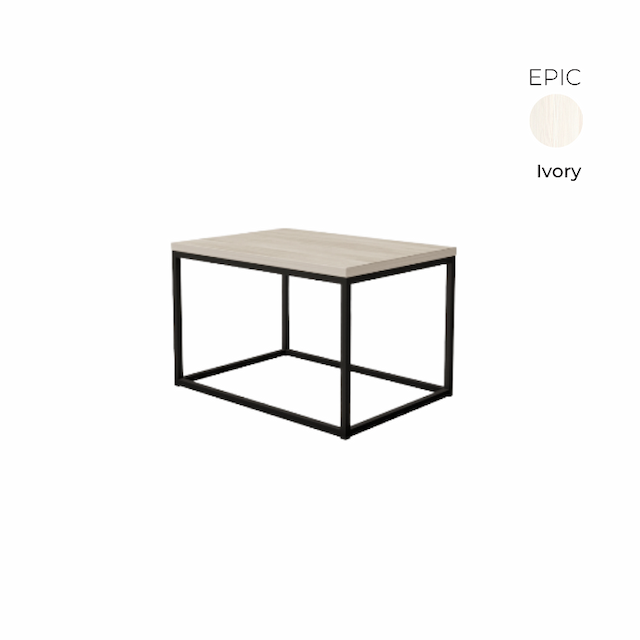 Стол журнальный прямоугольный Алсав 21EPIC.075 Ivory