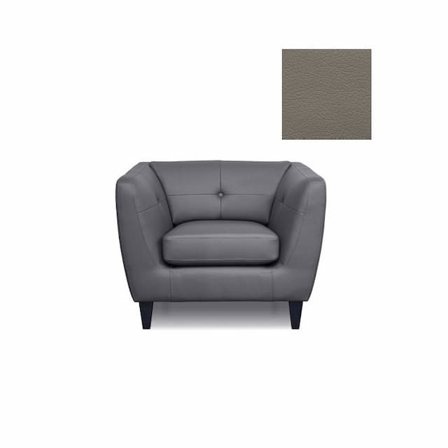 Кресло Юнитекс ROMAN 6127.2 экокожа премиум / серо-коричневая