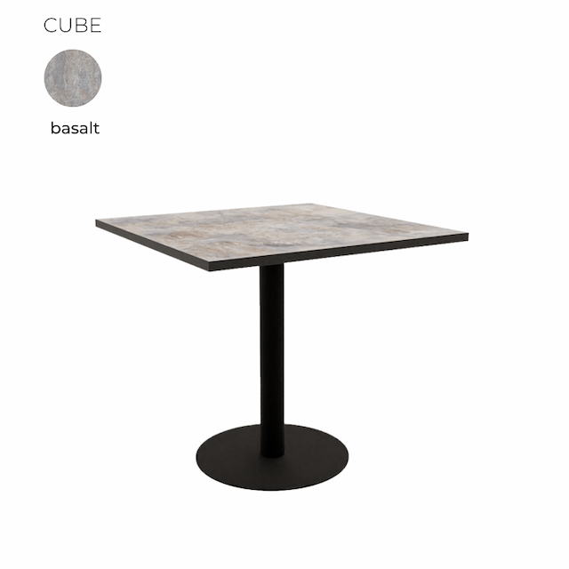 Стол обеденный квадратный Алсав 21CUBE.008 Basalt