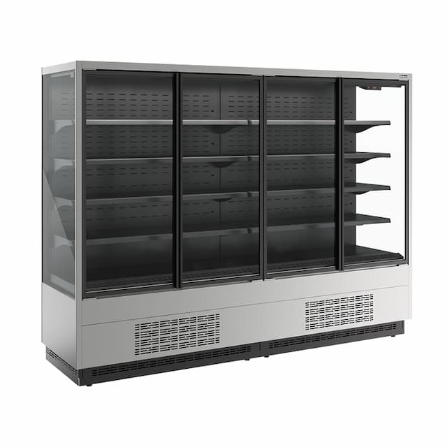 Витрина холодильная Carboma FC20-07 VV 2,5-1 сталь нержавеющая (0430) Cube 2 STANDARD фронт X1