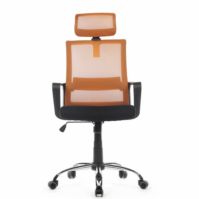 Кресло Riva Chair Mint RCH 1029HB чёрный/оранжевый