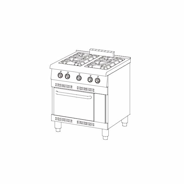 Плита газовая Ascobloc MGH 417