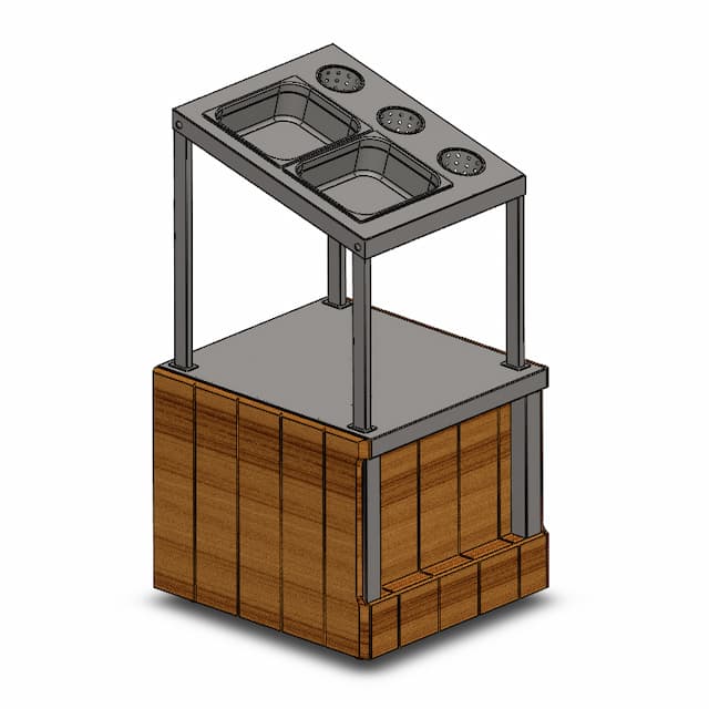 Диспенсер для столовых приборов линии раздачи Capital Челябторгтехника RD10М Capital